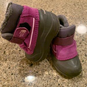 North Face toddler girl’s insulated winter boots